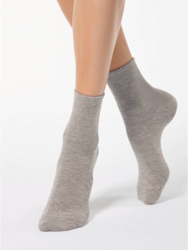 Шкарпетки жіночі віскозні COMFORT (ангора),р. 23, 000 сіро-бежевий - 1