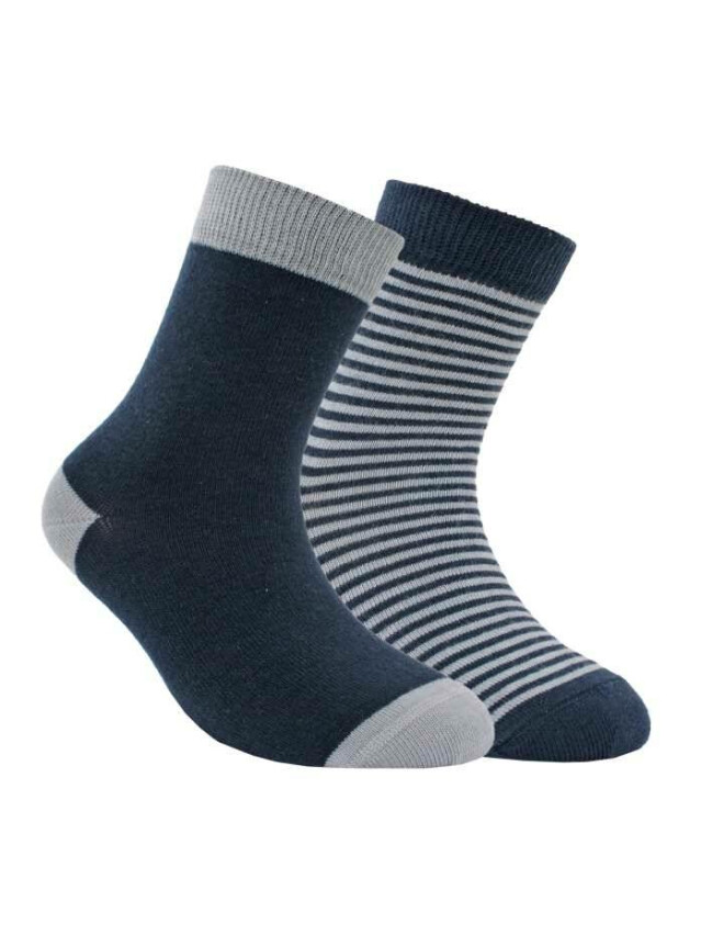 Шкарпетки дитячі ESLI (2 пари) 14С-14СПЕ, р.16, 709 темно-синій-сірий - 1