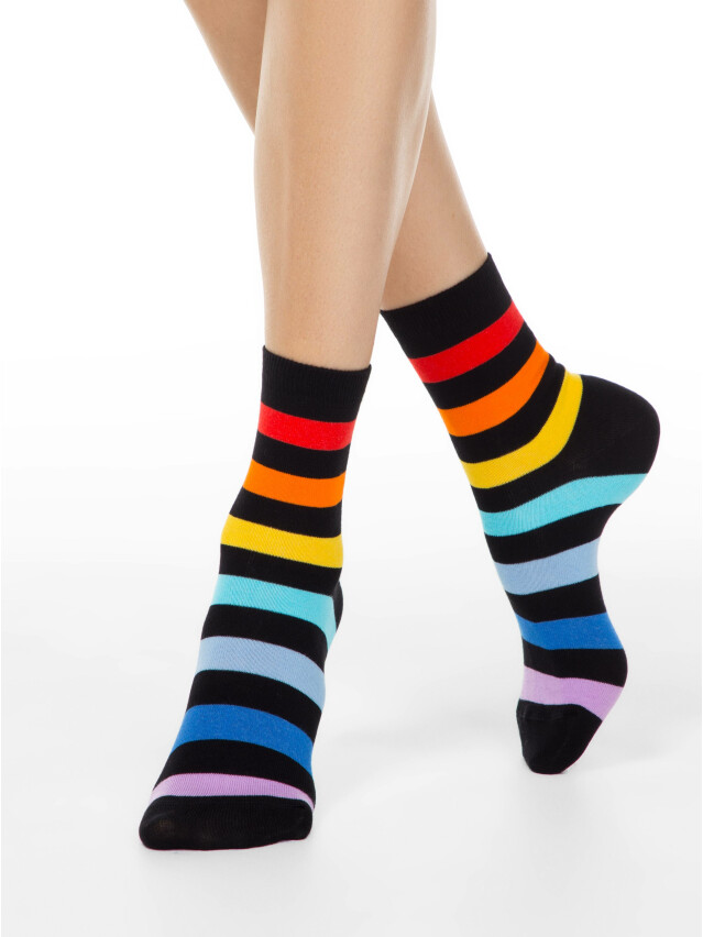 Шкарпетки жіночі бавовняні E CLASSIC 15С-2СПЕ, р.38-39, 495 чорний - 1