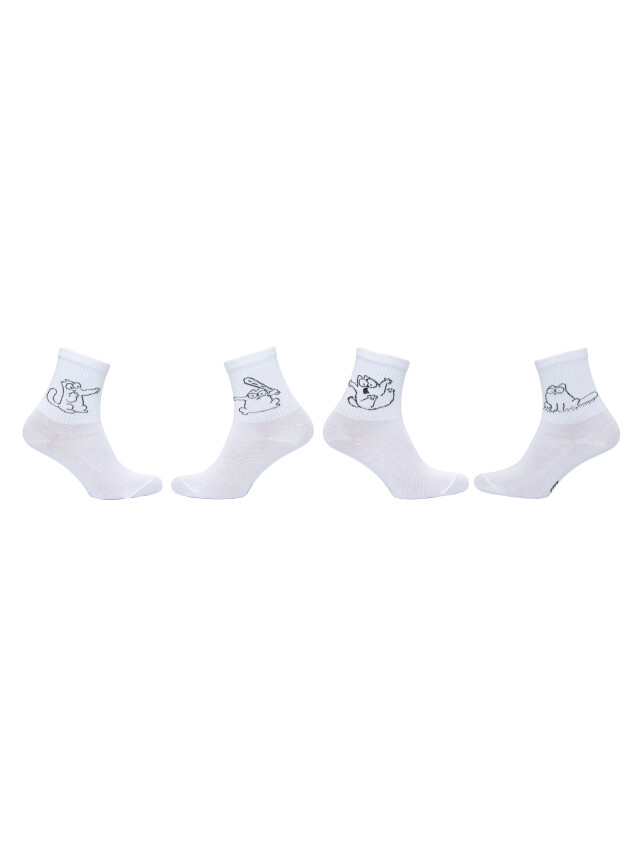 Шкарпетки дит. MS M0401S/2, р.21-23, 32 білий (2 пари) - 5