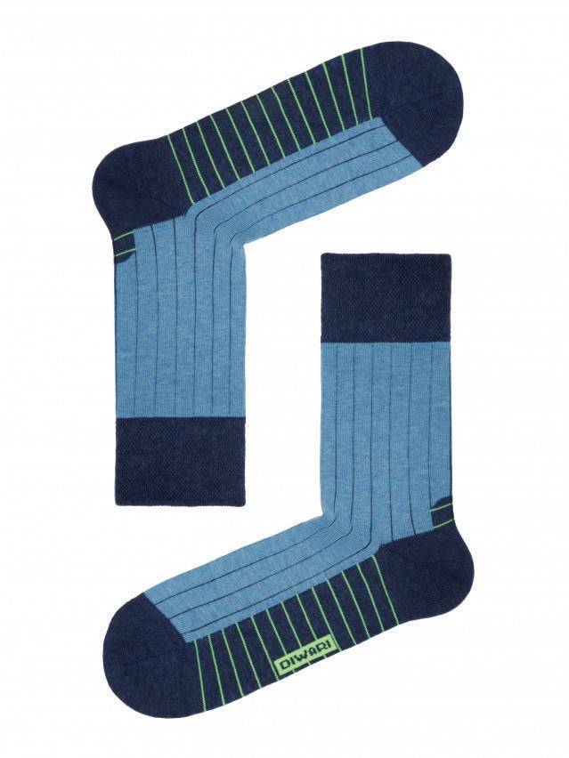 Шкарпетки чоловічі HAPPY, р. 25, 048 темно-синій-блакитний - 1