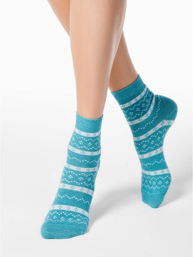 Шкарпетки жіночі бавовняні CLASSIC 15С-15СП, р. 23, 062 бірюза - 1