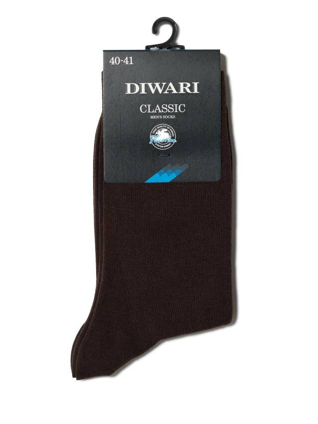 Шкарпетки чоловічі CLASSIC, р. 25, 000 темно-коричневий - 2