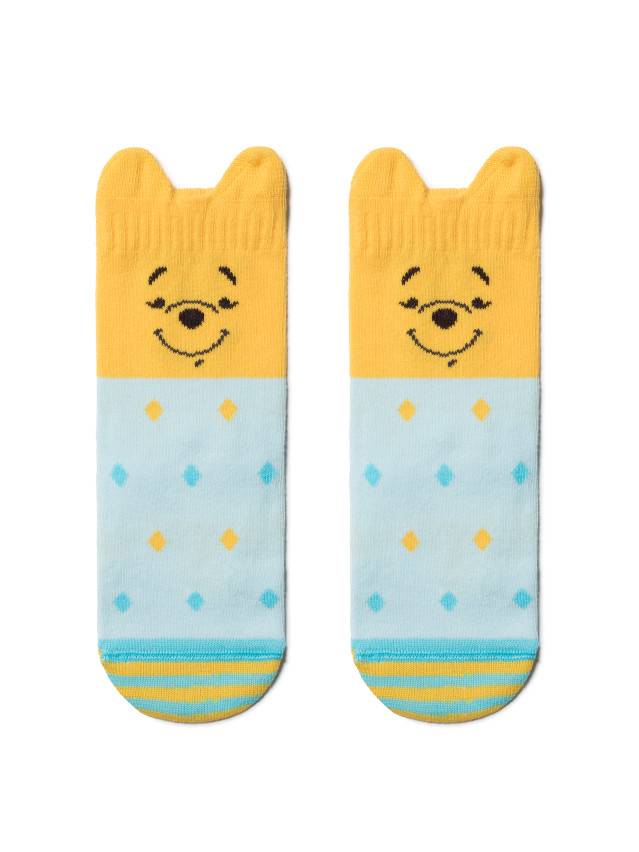 М'які і комфортні шкарпетки з натуральної бавовни із зображенням Міккі і Мінні Маус. Пізнавати світ в яскравих шкарпетках з героями - 1