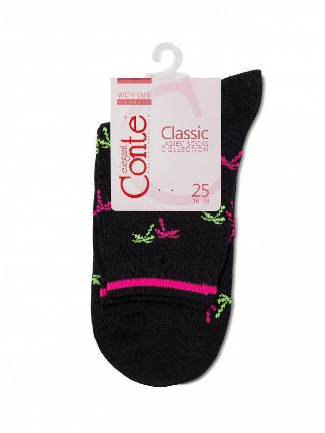 Шкарпетки жіночі бавовняні CLASSIC 15С-15СП, р. 23, 089 чорний - 3