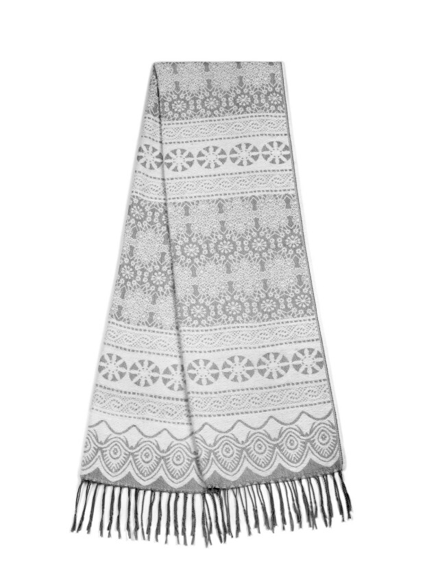 Аксесуар ESLI Шарф жіночий ES044, р.180,0х50,0, біло-сірий - 1