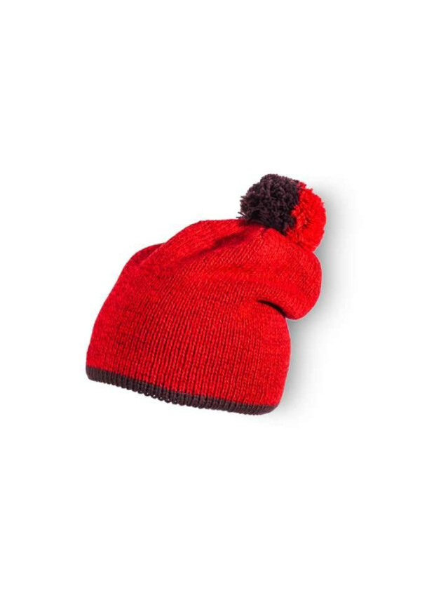 Шапка дитяча ESLI 13С-83СП, р.54, меланж червоний - 1