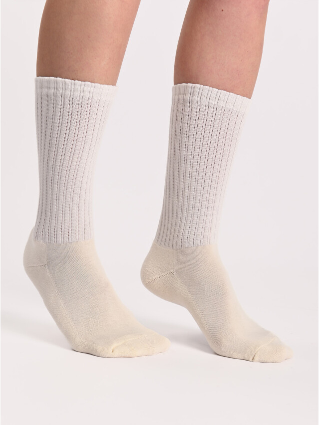 Шкарпетки жін. MS M0115S (високі, махр. стопа) р.36-38, 00 екрю - 2