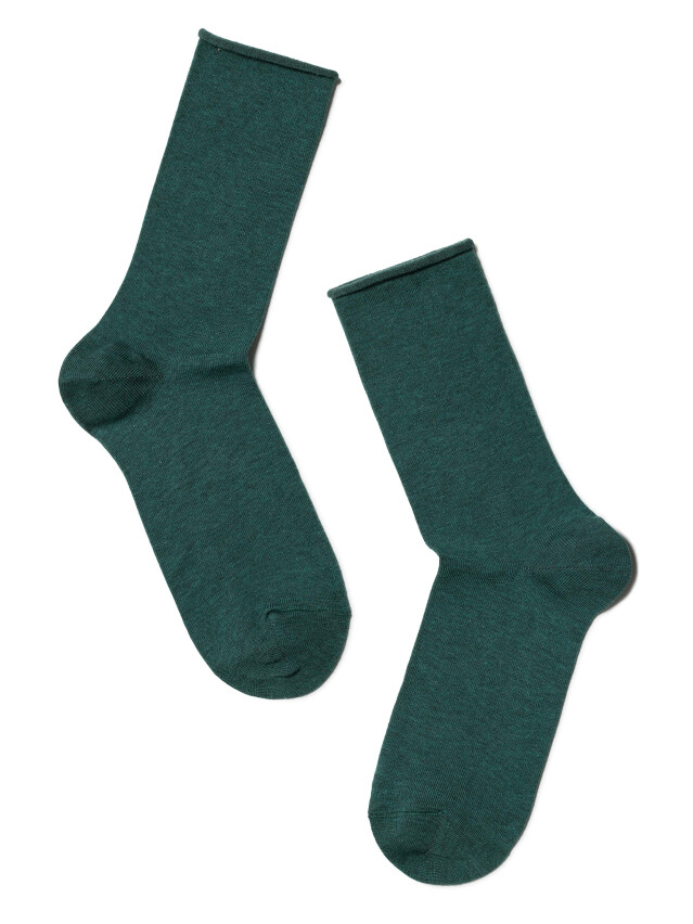 Шкарпетки жіночі бавовняні LEV L0248S (без гумки),р.36-37, 000 dark turquoise - 2