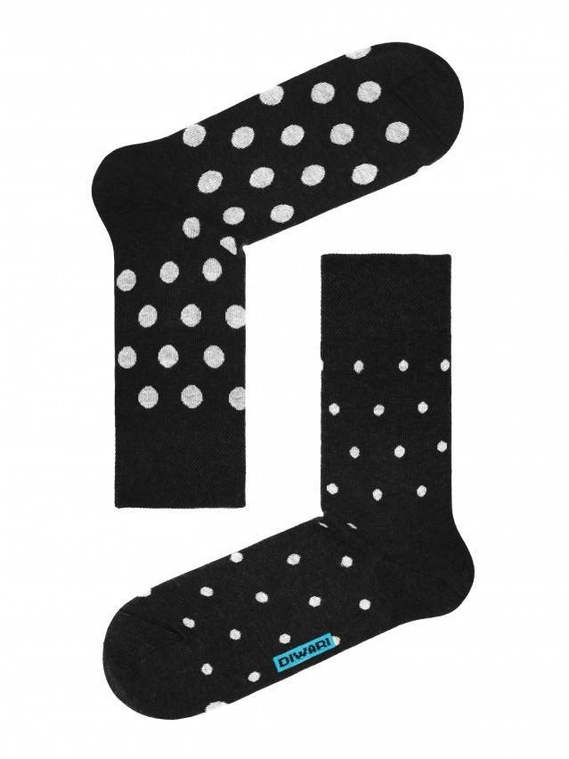 Шкарпетки чоловічі HAPPY, р. 25, 049 чорний-сірий - 1