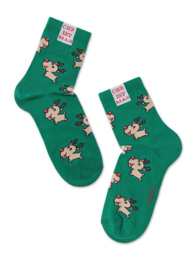Шкарпетки жіночі бавовняні CE NEW YEAR 21С-73СП, р.36-39, 649 зелений - 3