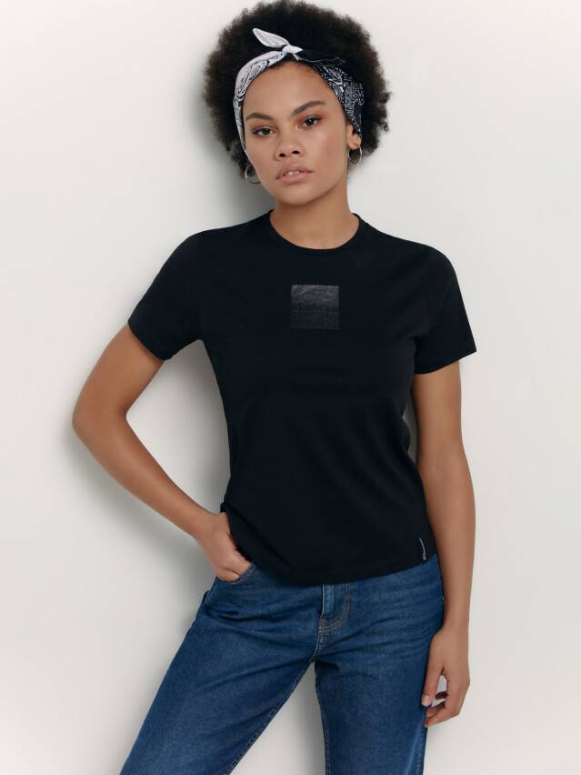 Жіноча футболка CE LD 1739, р.170-92, black-black - 2