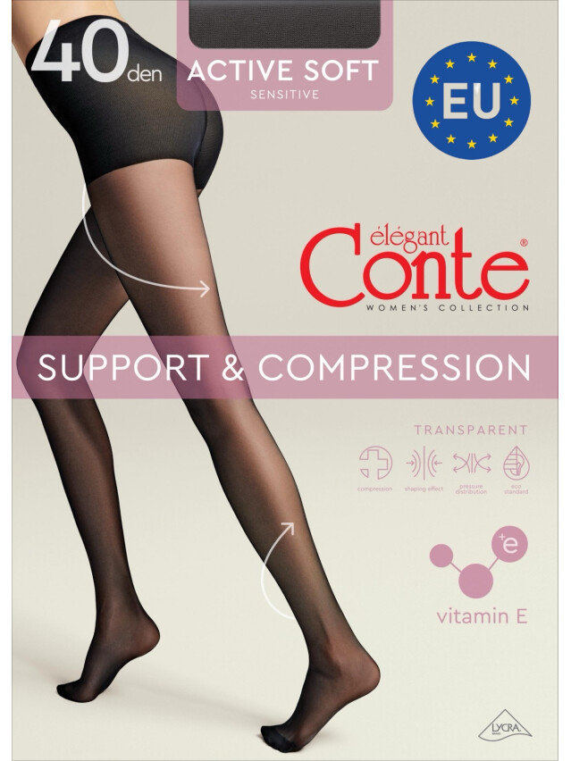 Колготки жіночі CE ACTIVE SOFT 40 (EURO),р.2, nero - 1