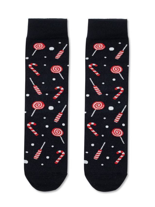 Чоловічі шкарпетки з бавовни,з малюнками з новогодньою тематикою. - 1