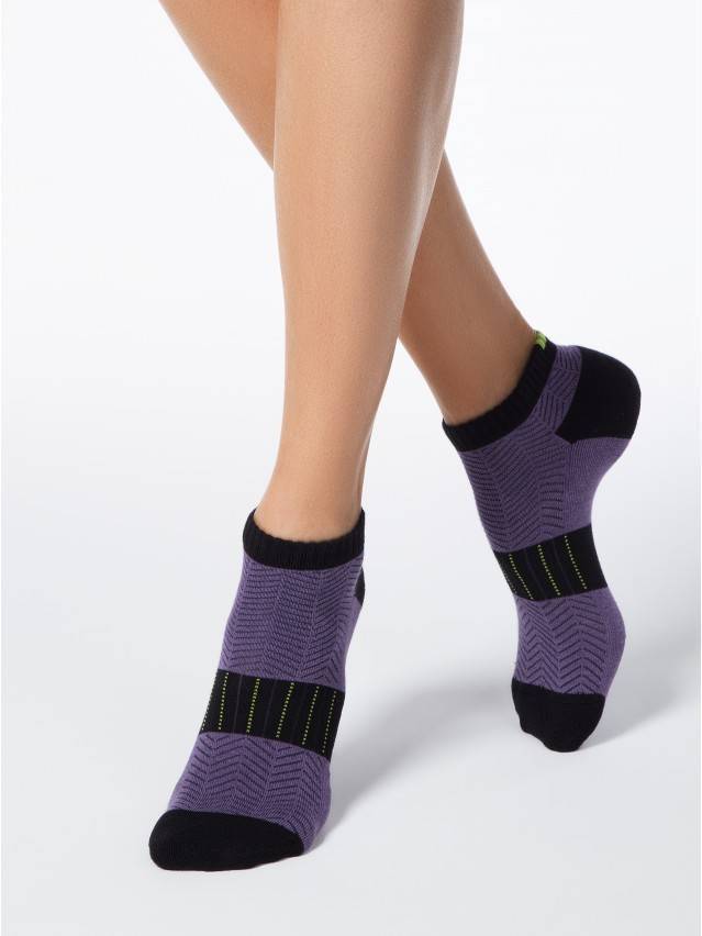 Шкарпетки жіночі бавовняні ACTIVE (короткі, махр. стопа) 16С-92СП, р. 23, 092 фіолетовий - 1