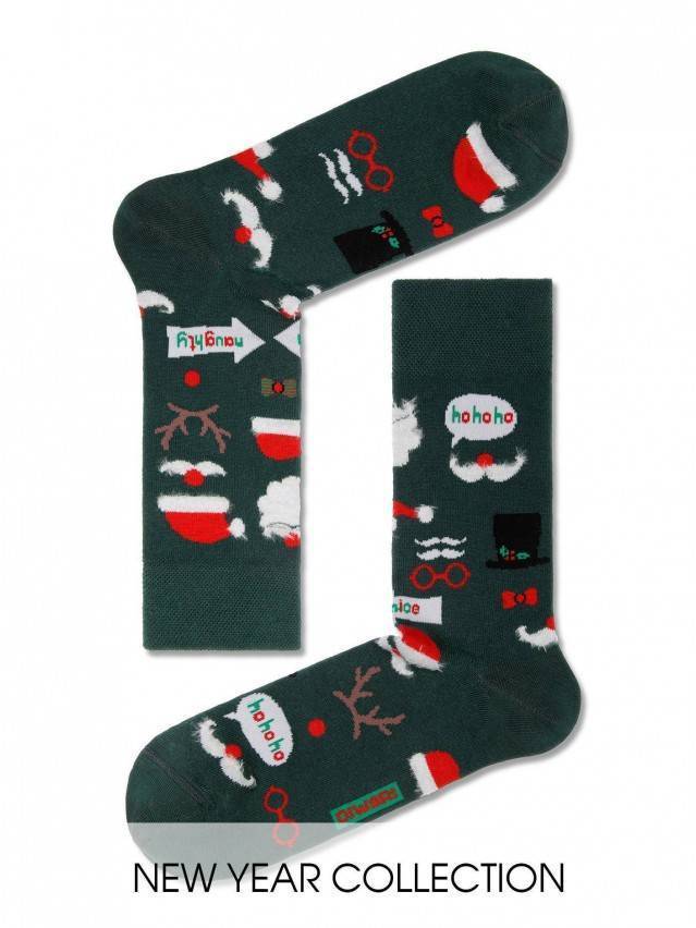 Шкарпетки чоловічі NEW YEAR 18С-82СП, р.27-29, 378 темно-зелений - 1