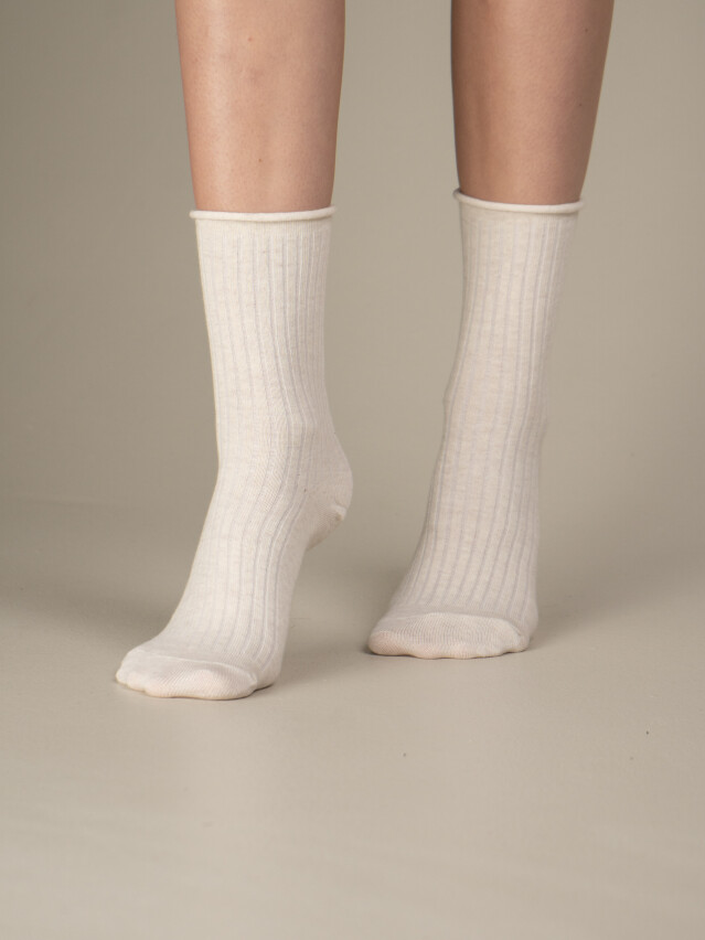 Шкарпетки жіночі M0106S (високі без резинки),р.36-40, 00 айворі - 4