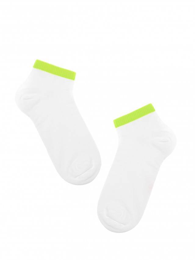 Шкарпетки жіночі бавовняні CLASSIC (короткі),р. 23, 068 білий-салатовий - 2