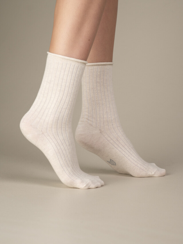 Шкарпетки жіночі M0106S (високі без резинки),р.36-40, 00 айворі - 1