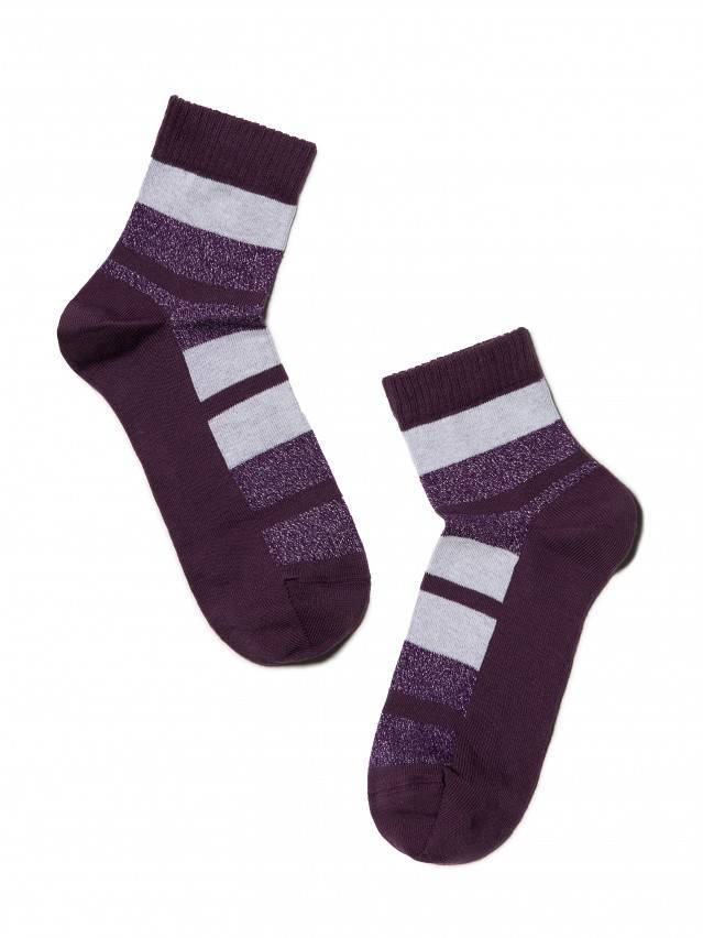 Шкарпетки жіночі бавовняні CLASSIC (люрекс) 16С-26СП, р. 23, 082 баклажан - 2