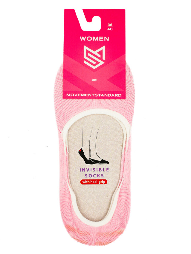Шкарпетки жіночі M0108S (підслідники),р.36-40, 00 рожевий - 1