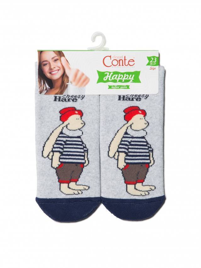 Шкарпетки жіночі бавовняні HAPPY (махрові, з антиковзаючим покриттям) 17С-44СП, р.38-39, 294 світло-сірий - 3