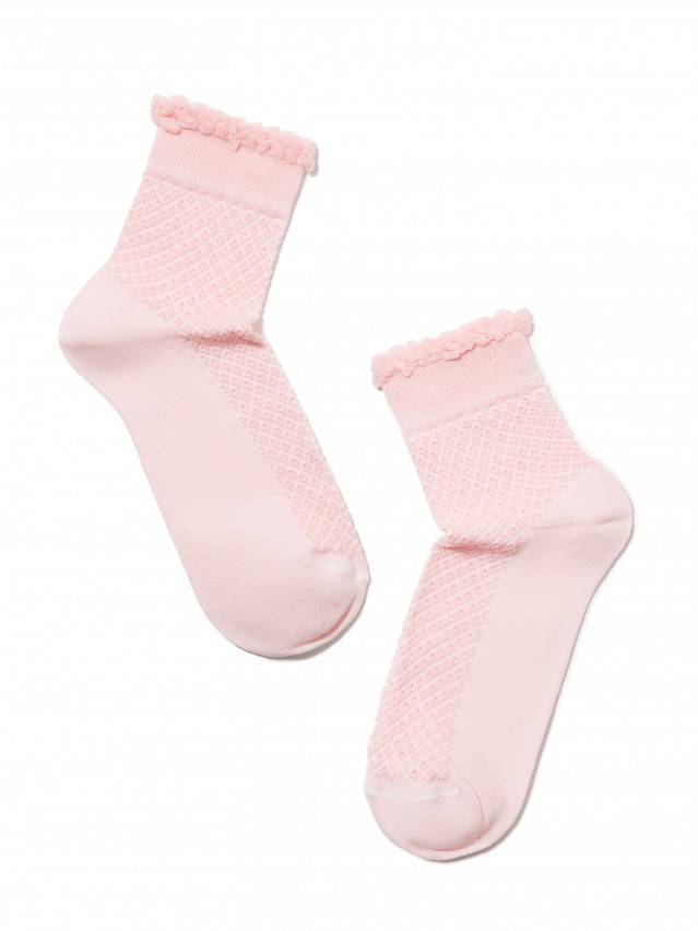 Шкарпетки жіночі бавовняні CLASSIC (тонкі, з пікотом) 15С-22СП, р. 23, 055 світло-рожевий - 2