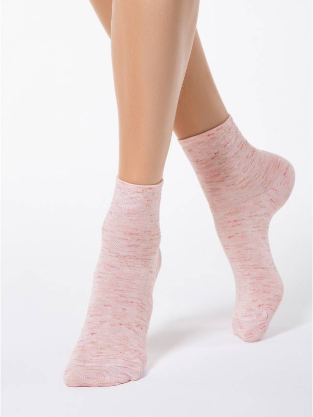 Шкарпетки жіночі віскозні COMFORT (меланж) 14С-115СП, р. 23, 000 світло-рожевий - 1