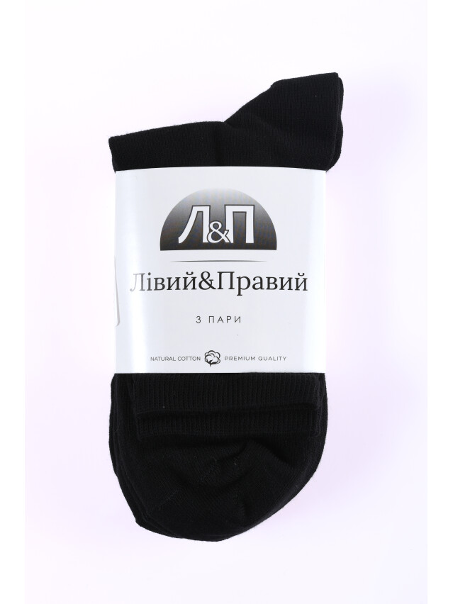 Набір шкарпеток жін. Л&П 110/3 пари (класичні),р.36-40, 00 чорний - 2