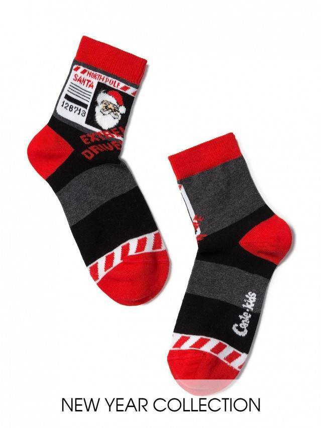 Шкарпетки дитячі NEW YEAR 18С-87СП, р.16-18, 376 темно-сірий - 1