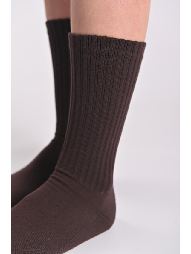 Шкарпетки жін. MS M0115S (високі, махр. стопа) р.36-38, 00 коричневий - 3