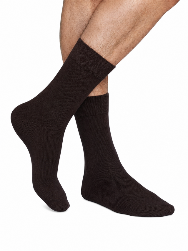 Шкарпетки чол. M0201S, р.40-41, 00 коричневий - 1