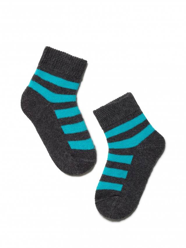 Шкарпетки дитячі SOF-TIKI 7С-46СП, р. 10, 210 темно-сірий-бірюза - 1