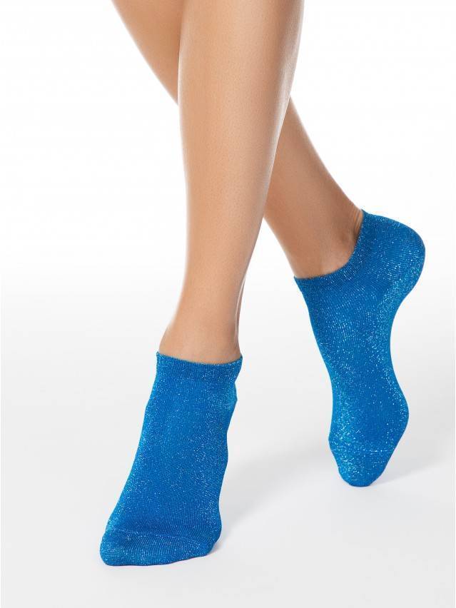 Шкарпетки жіночі віскозні ACTIVE (короткі, люрекс) 18С-3СП, р.36-37, 000 синій - 1