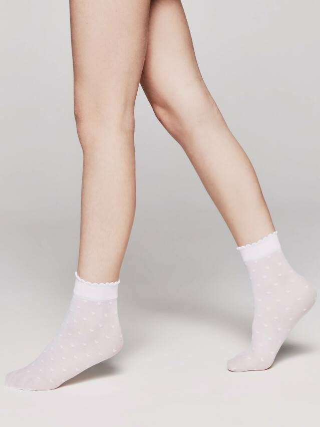 Шкарпетки для дівчаток ошатні CE LOLA, р.18-20, bianco - 2