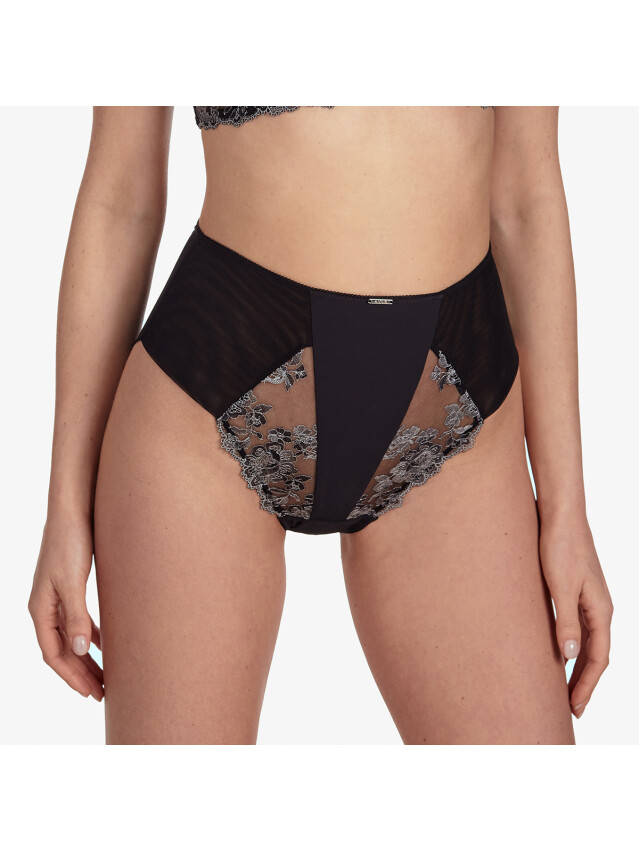 Труси жіночі Ajour СЕНСУЕЛЬ Т89 38, Чорний/Сірий - 1