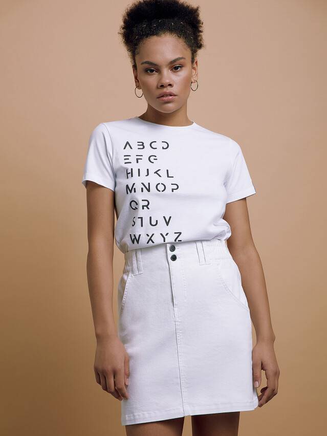 Жіноча футболка CE LD 1660, р.170-92, white - 2