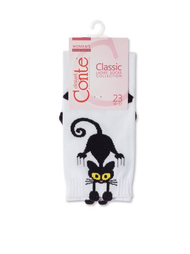 Шкарпетки жен. хлопковые CE CLASSIC 17С-183СП, р.36-37, 233 белый - 4