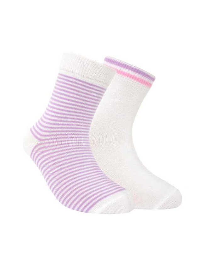 Шкарпетки дитячі ESLI (2 пари) 14С-14СПЕ, р.12, 707 білий-бузковий - 1
