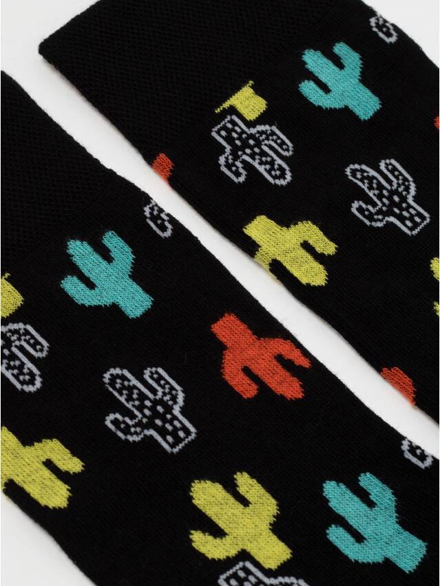 Всесезонні еластичні чоловічі шкарпетки з бавовни, з подвійною анатомічною резинкою, з малюнками з незвичайними колірними - 2