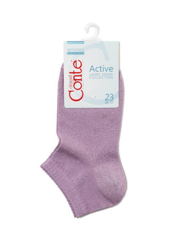 Шкарпетки жіночі віскозні ACTIVE (короткі, люрекс) 17С-57СП, р.36-37, 000 світло-бузковий - 3