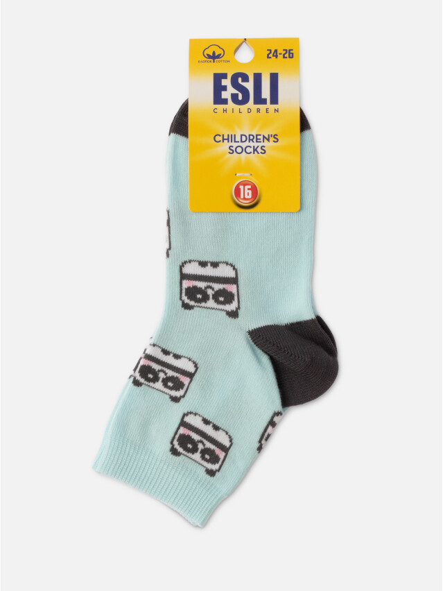 Шкарпетки дитячі E 21С-90СПЕ, р.16, 645 блідо-бірюзовий - 3