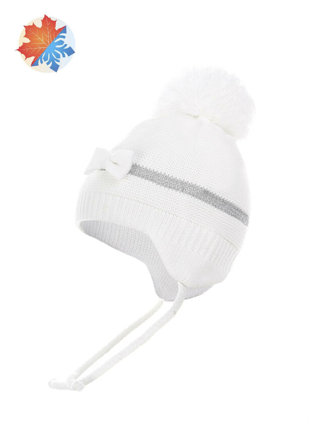 Шапка дитяча ESLI 17С-5СП, р.46-48, білий - 1
