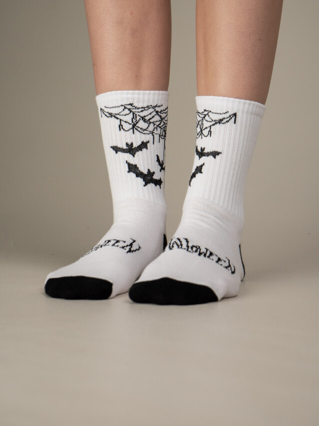 Шкарпетки M0303S Fancy (Кажан) р.42-45, 43 білий - 2