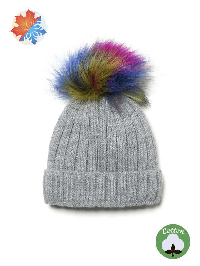 Шапка дитяча ESLI 18С-143СП, р.52-54, сірий - 1