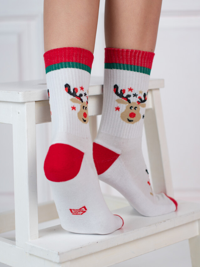 Шкарпетки M0304S Fancy, р.42-45, 45 білий - 2