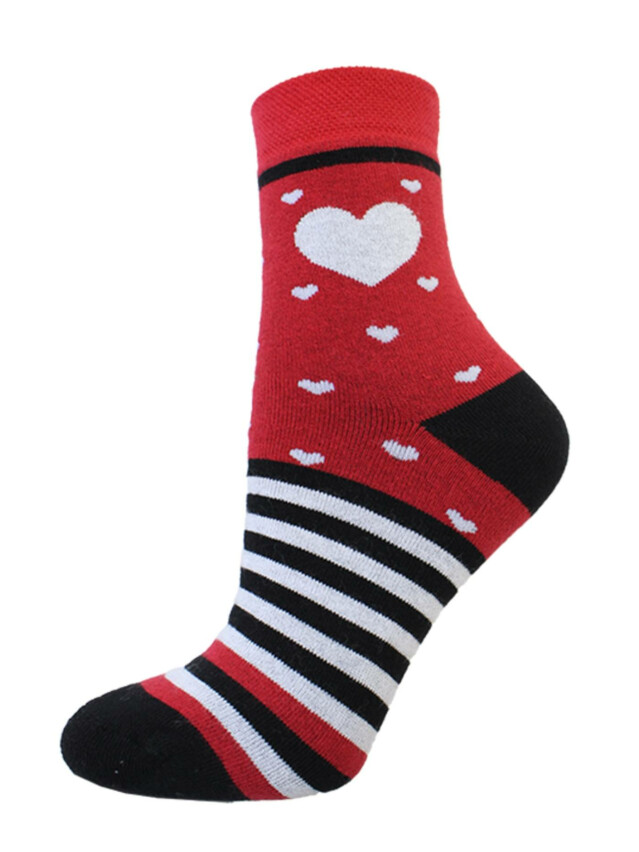 Шкарпетки жіночі Л&П 140 (махрові),р.36-40, 24 вишневий - 1