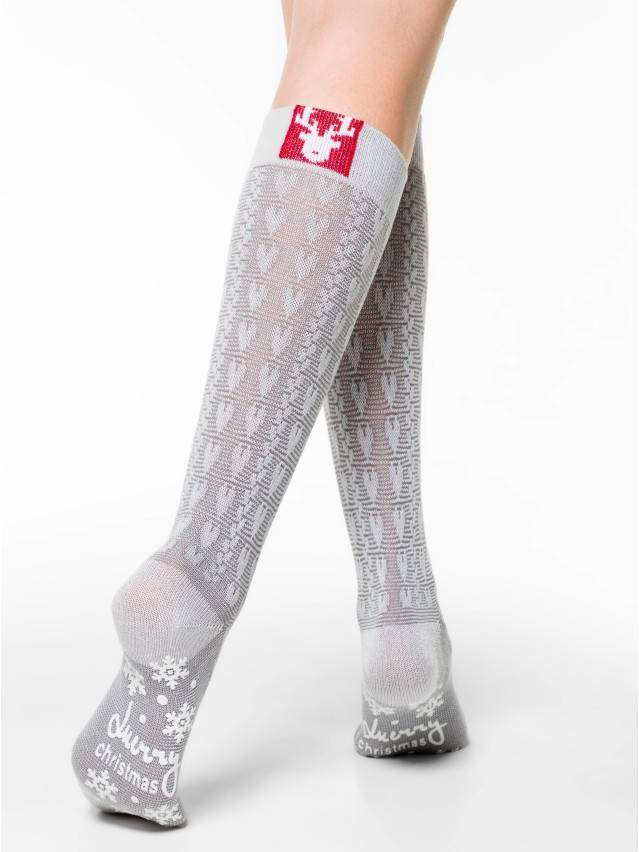 Шкарпетки жіночі бавовняні CE NEW YEAR 21С-28СП (антиковзкі),р.36-39, 286 світло-сірий - 6