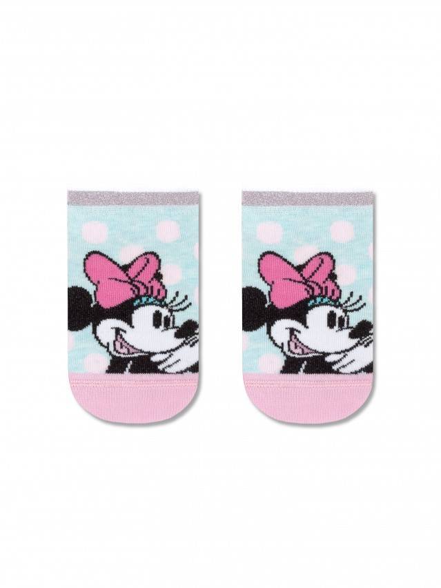 М'які і комфортні шкарпетки з натуральної бавовни із зображенням Міккі і Мінні Маус. Пізнавати світ в яскравих шкарпетках з героями - 1