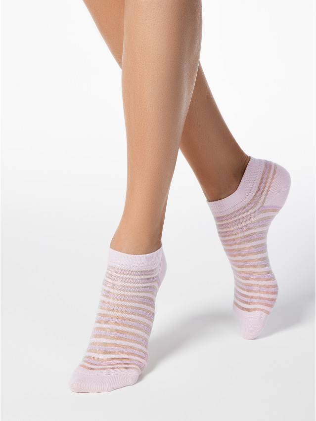 Шкарпетки жіночі бавовняні ACTIVE (короткі, люрекс) 17С-71СП, р.36-37, 123 світло-рожевий - 1
